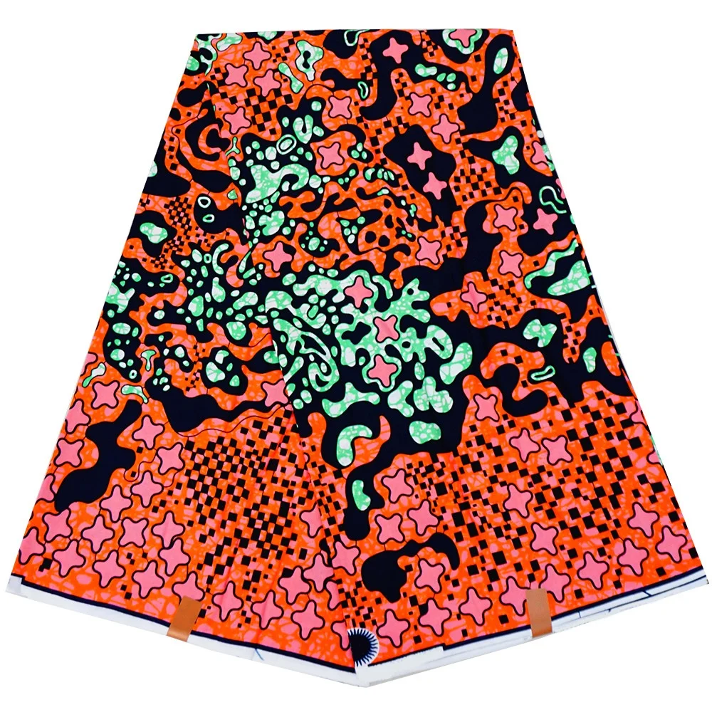 ACI Hot Selling African Wax Fabric Batik 100% Cotton Tissus Wax African Print Ankara Fabric Real Wax Africa Fabric 6 Yards