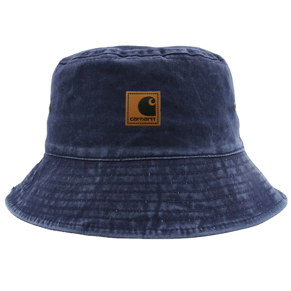 2023 Manufacturer Spring Retro Vintage Denim Jean Cotton Bucket Hats With Custom Logo