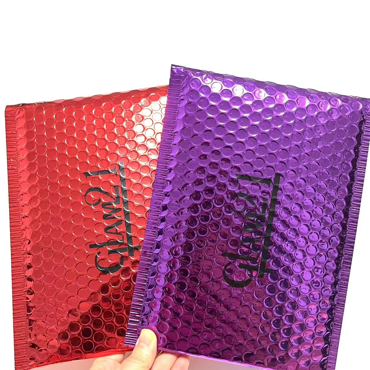 Air Bubble Film Bag Custom Adhesive Seal Closure Envelopes Colored Mailing Bags for Mailing Packing