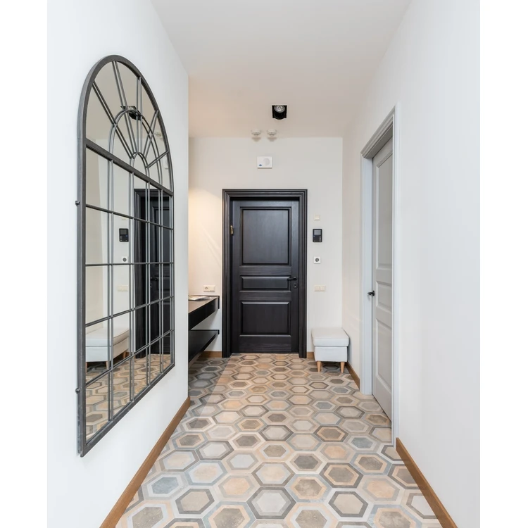 Modern Popular Window Designed Metal Framed Wall Mounted Large Mirrors for Livingroom