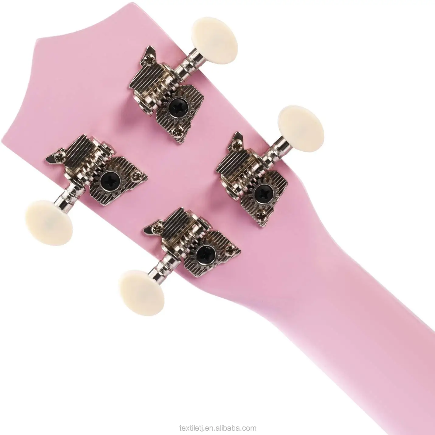 21 inch Soprano Ukulele Acoustic Mini Guitar Musical Instrument with Bag, Pick, Strings, for Beginner Light Pink