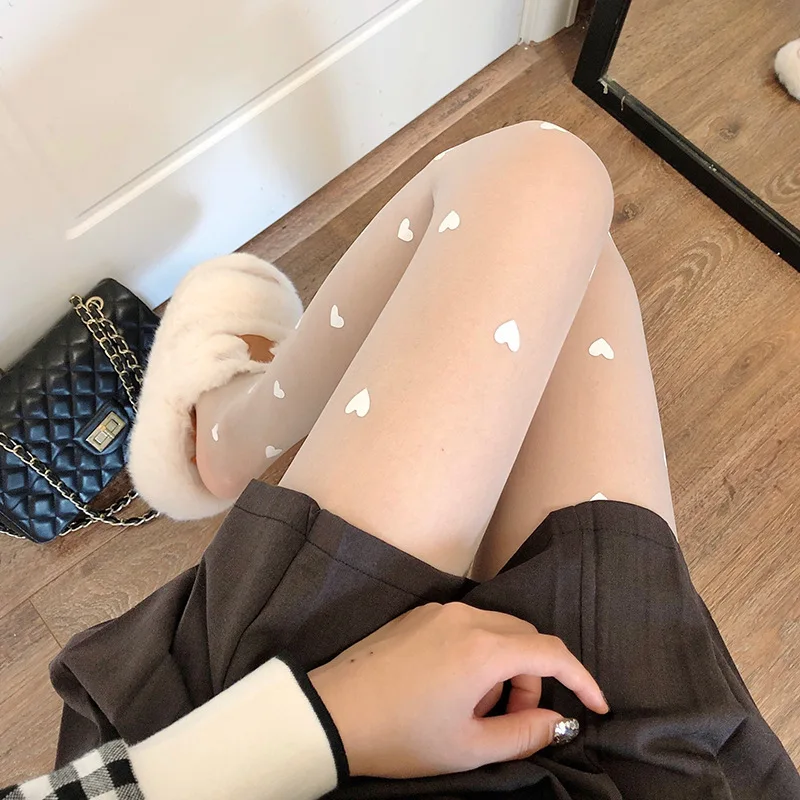 High Quality Womens Tights Leggings High Waist Transparent Printed Stocking Korean Seamless Tall Fashion Charm Pantyhose