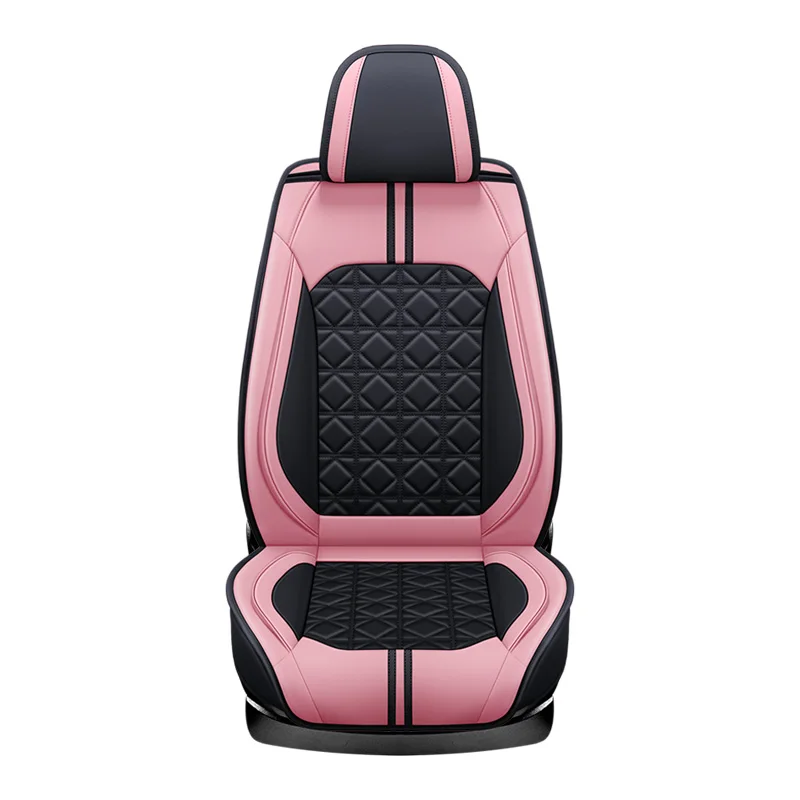 Universal Nappa PU Leather Car Seat Covers Full Set Protector for Most Cars SUVs Pick-up Trucks