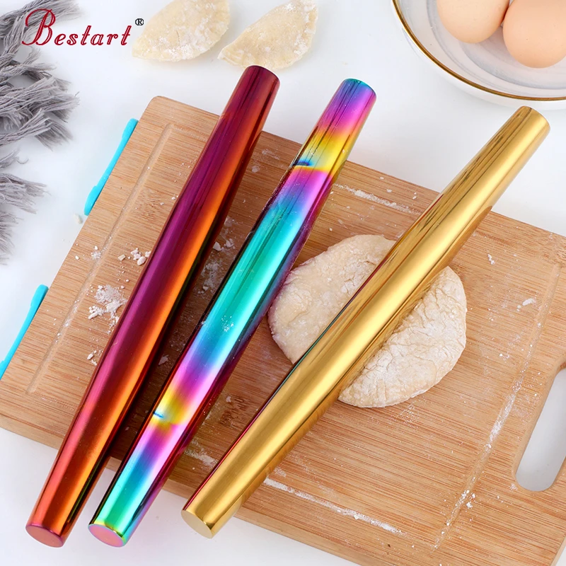 New Arrivals 2021 Kitchen Utensils Cake Tool Stainless steel Non-Stick Rolling Pin