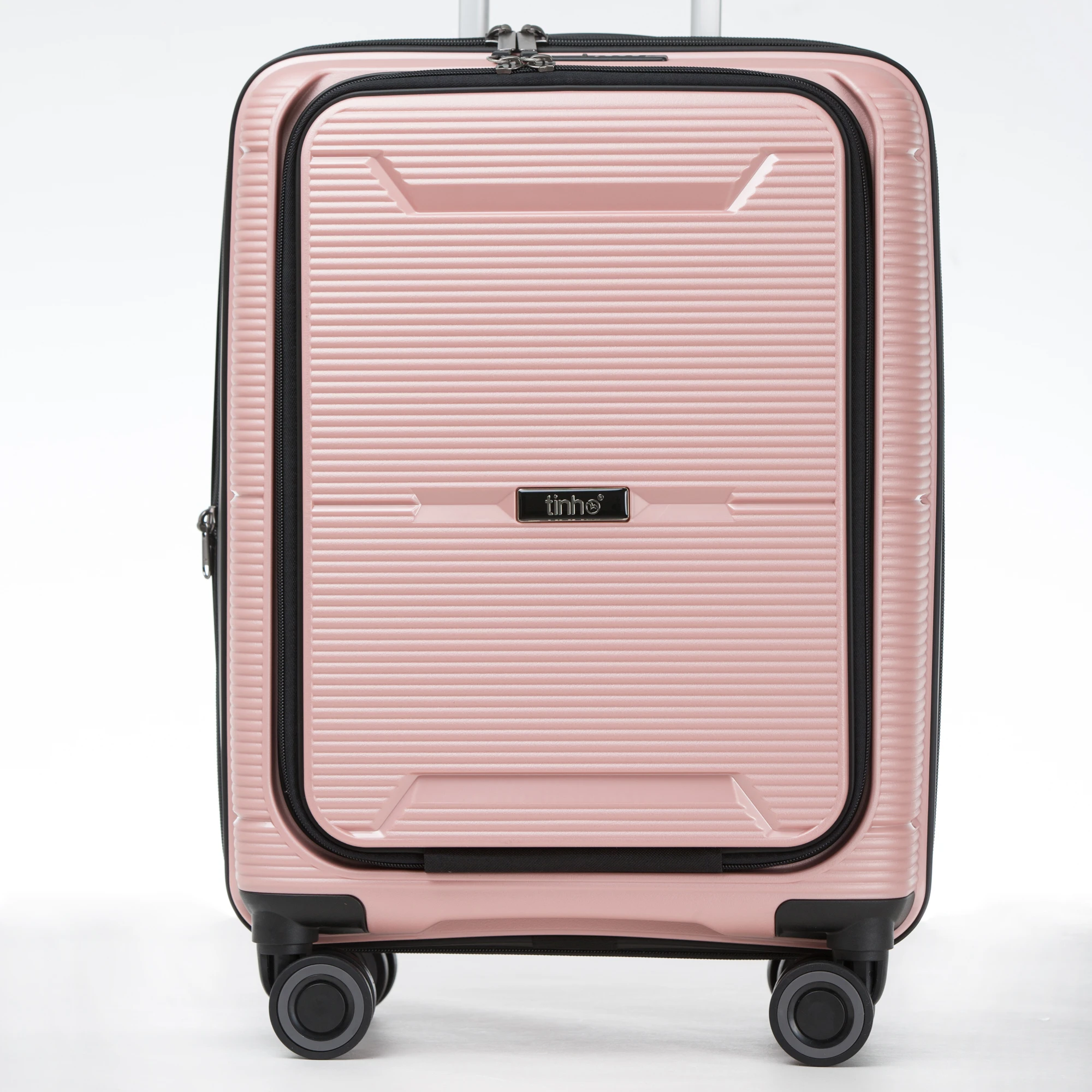 20 inches Hard-shell Trolley Bag with expandable and front opening convenient Luggage