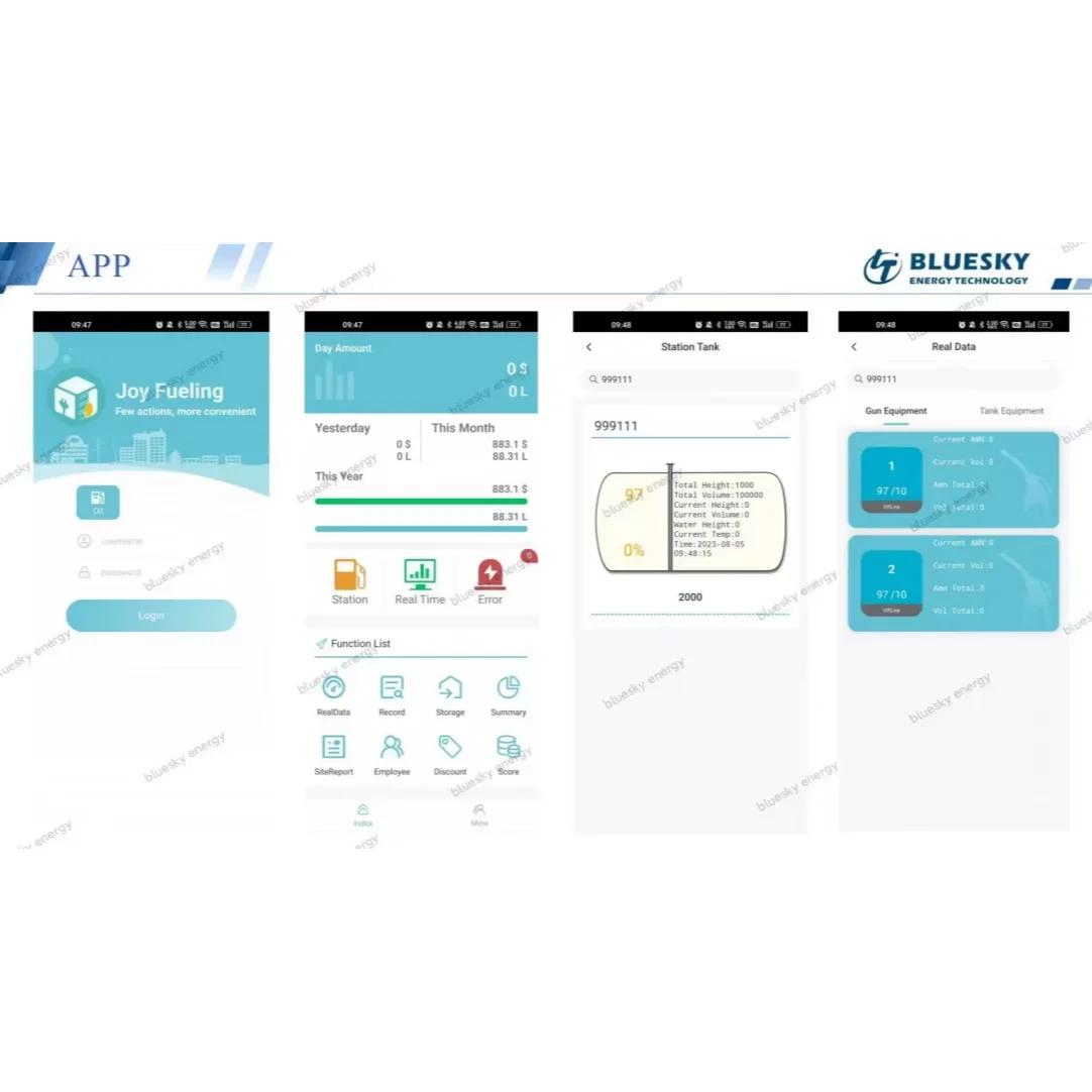 Bluesky Gas station fuel management systems support most fuel dispensers
