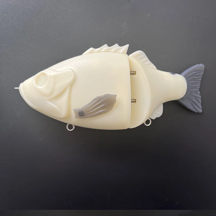 New Arrival Double Jointed Fishing Lure 16CM 130G Bass Lure Blanks With Soft Tail and Soft Chin Sinking Fishing Tackle