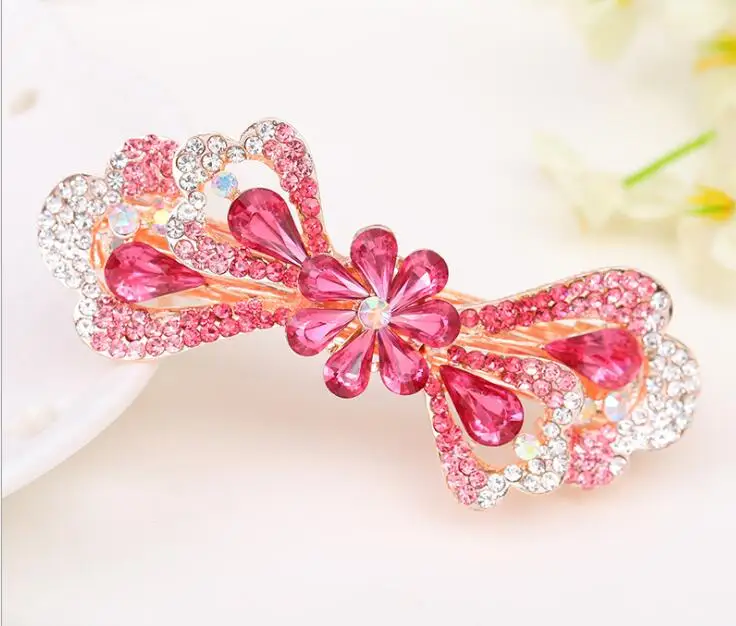 FJ01 лидер продаж модные заколки из сплава со стразами аксессуары для волос