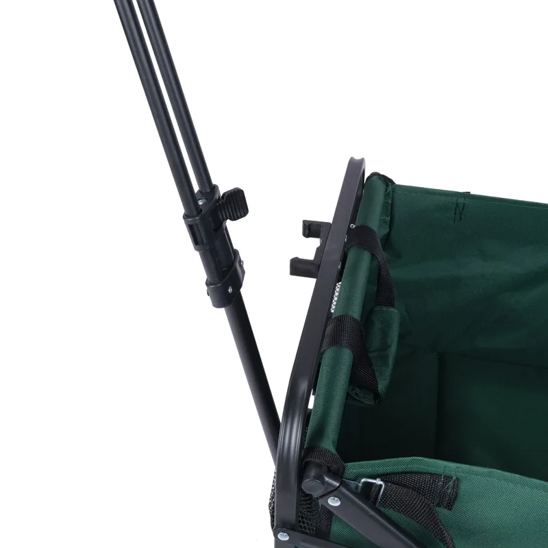 New Design Collapsible Outdoor Beach Camping folding Wagon Portable Garden Cart garden wagon stroller with narrow wheel