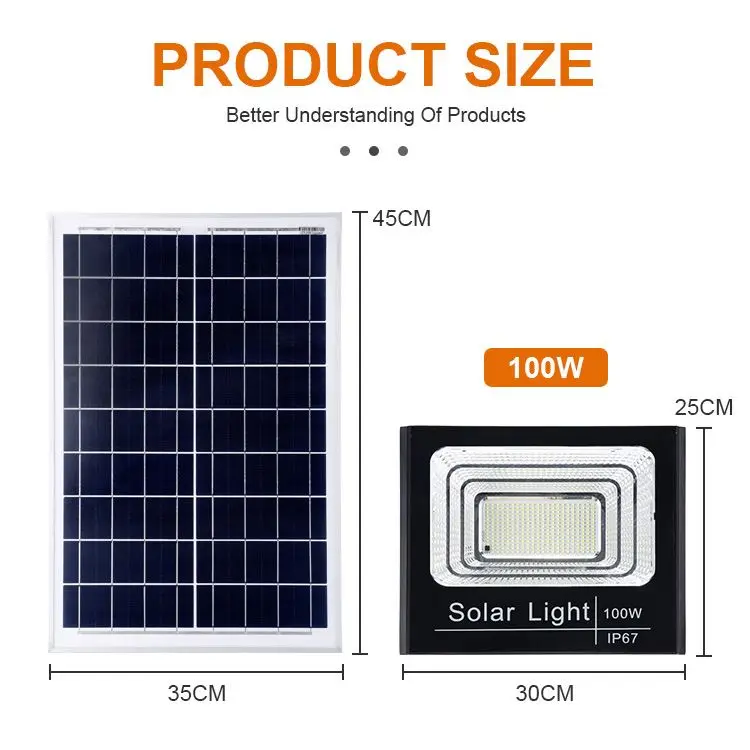 Floodlight Emergency Projector Led Flood Lithium Battery Light 100W Reflector Solar With Sensor