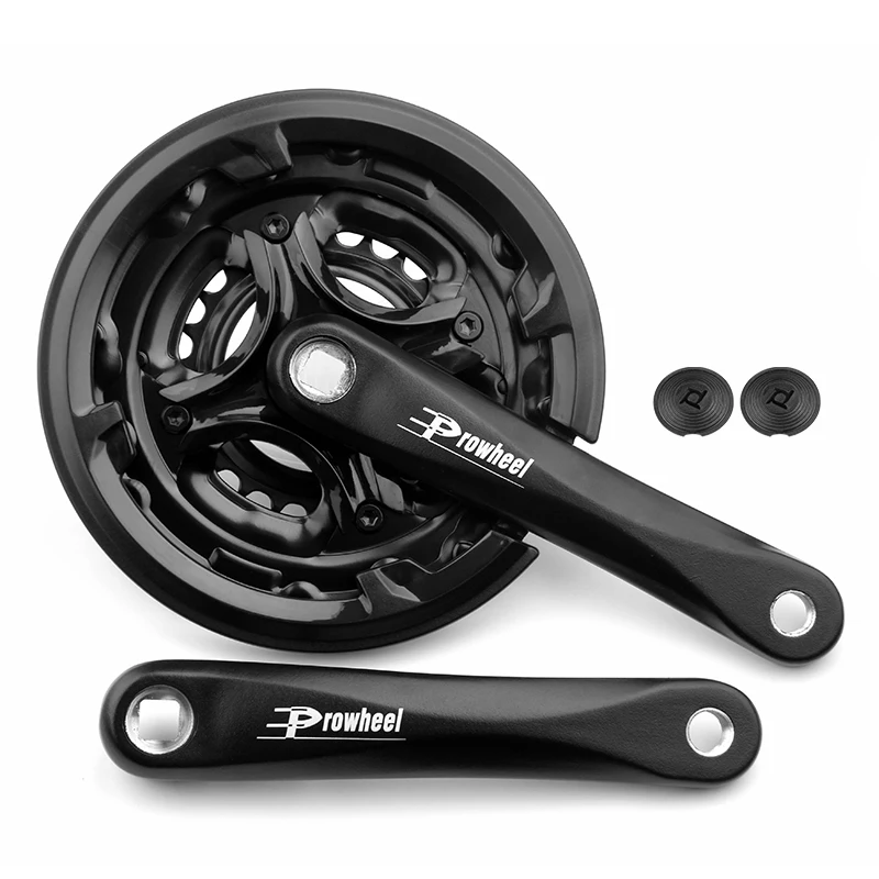 PROWHEEL Cycle Accessories Bicycle Crank Set Freewheel Bicycle Crank Length Adjustable 3X6/7/8 Speed Bicycle Crank Set