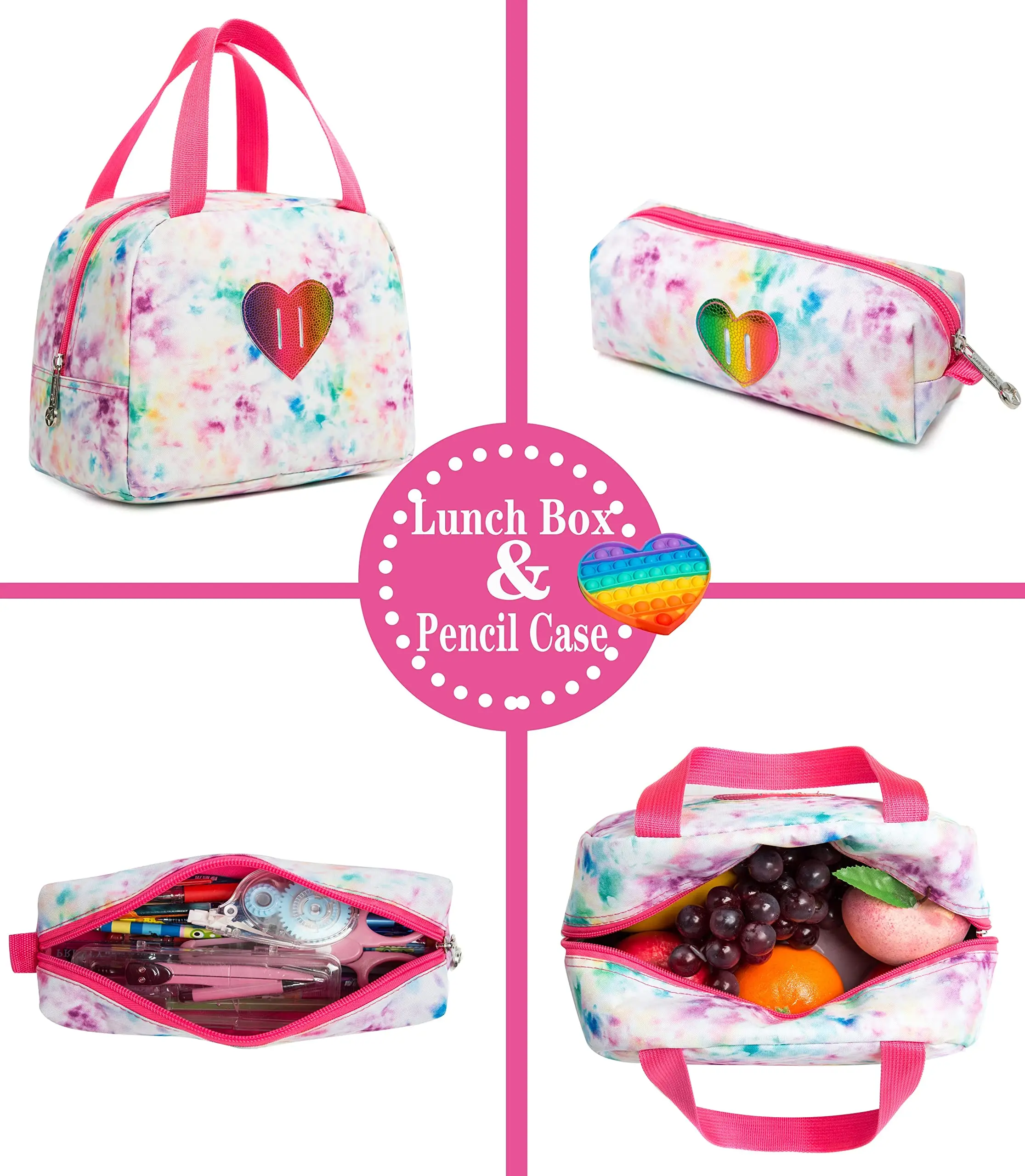 POP Fidget Rolling Backpack for Girls Push Popper Bubble Fidget Toy Wheels Backpacks