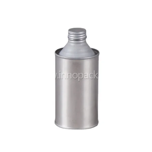 250ml/500ml/1L empty aerosol can metal oil can silver round empty metal cans