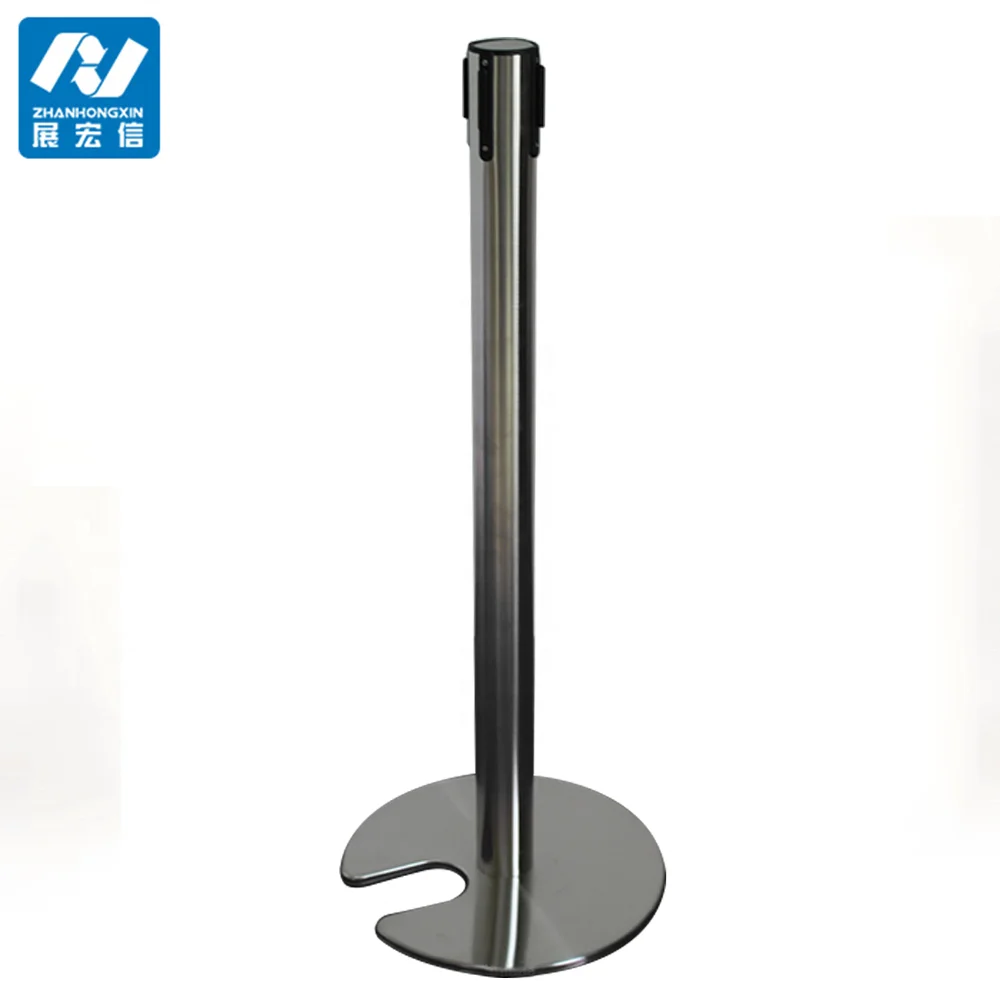 Basic Crowd Control Belt Barrier Stanchion for Bank Queue Line Control