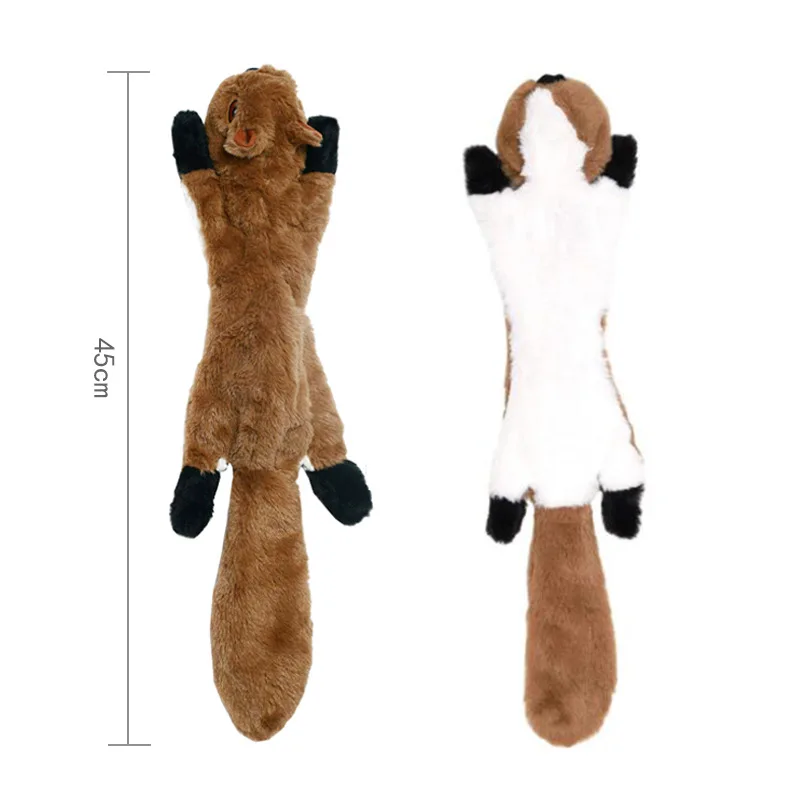New Fashion Luxury Simulation Animal Skin Sounding Plush Toys For Pets