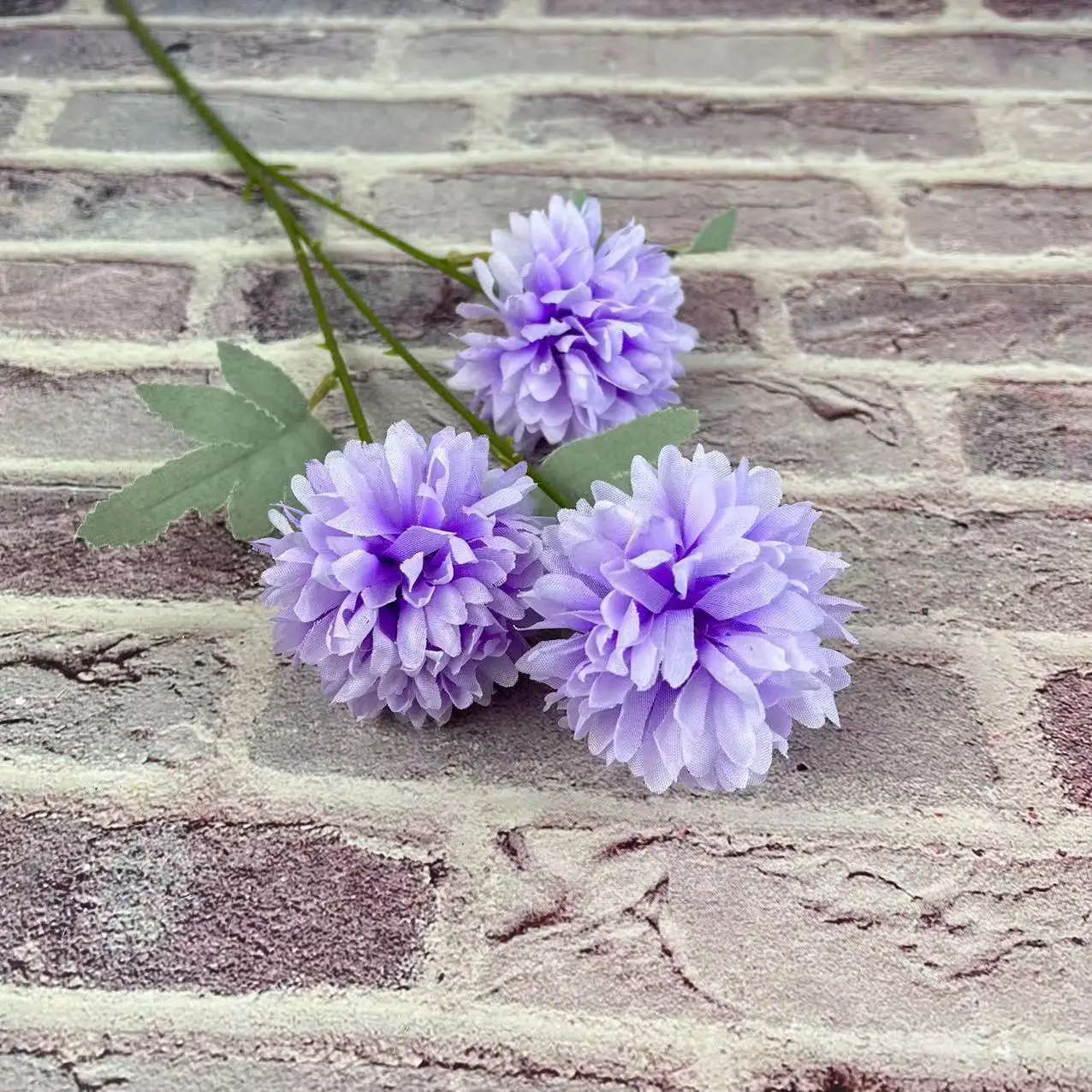 Simulated flower 3-head chrysanthemum onion balls bouquet chamomile living room hotel restaurant decorations