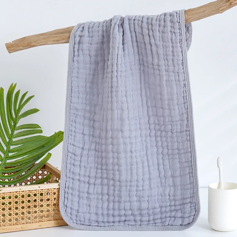 Muslin Burp Cloths Cotton Hand Washcloths for Babies Baby Essentials 6 Layers Extra Absorbent Baby Bibs & Burp Cloths