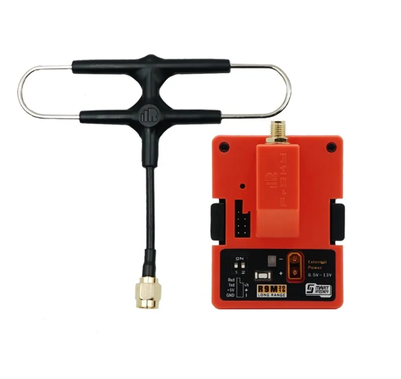FrSky R9M2019 with mounted Super 8 Antenna 900MHz Long Range Module low latency High precision RC system For R9 series DIY Parts