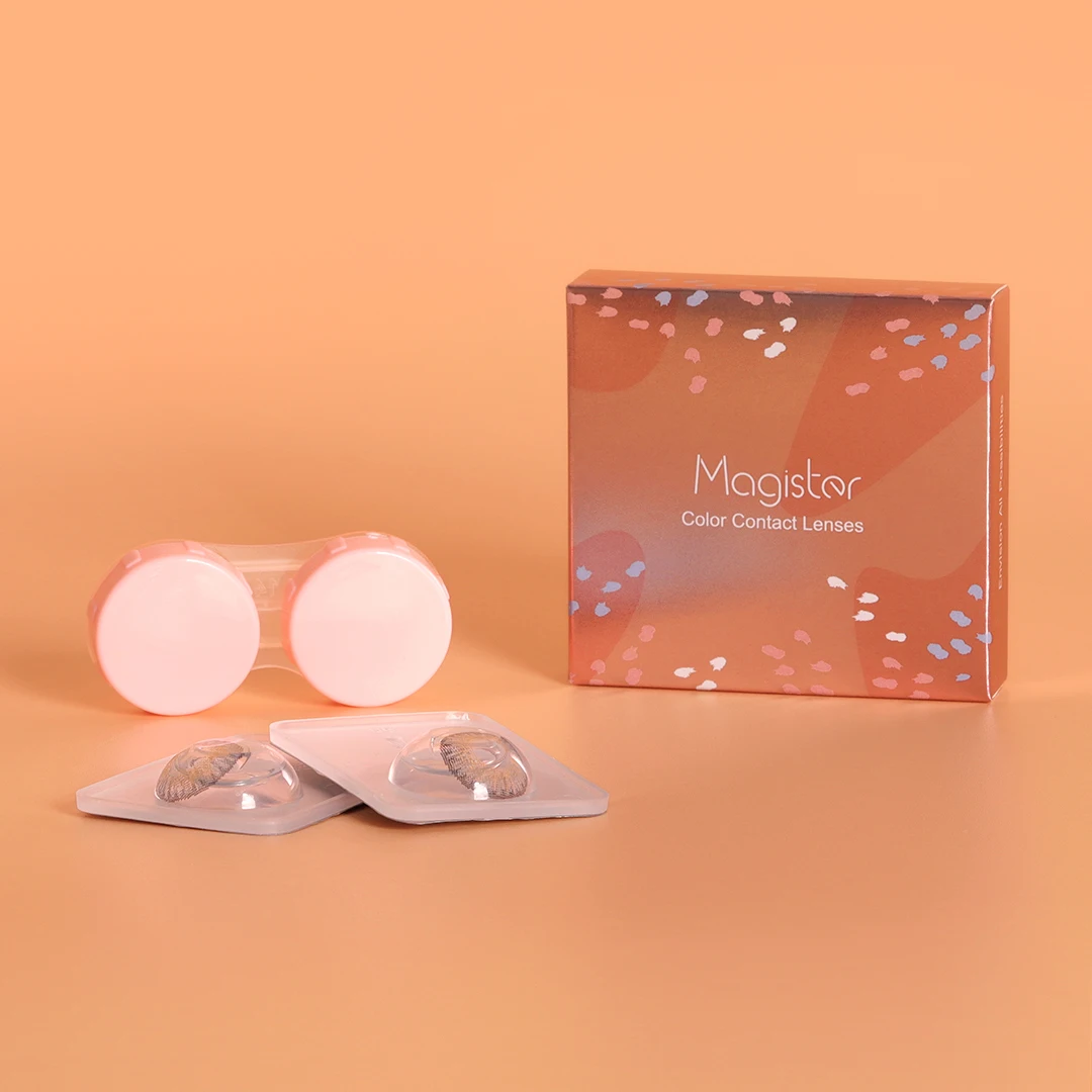 Free design Contact lenses packaging box eye contact lenses paper box low moq contact lenses wholesale lentes de contacto