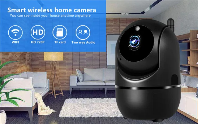 PTZ внутренняя мини ip-камера HD1080P камера «рыбий глаз» Двусторонняя радионяня Беспроводная умная Wi-Fi