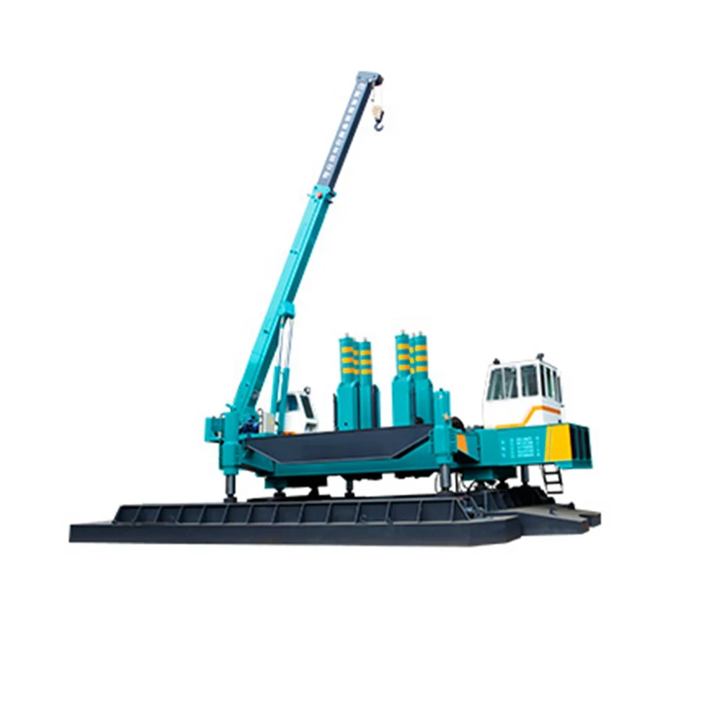 Starke T works Jove Sunward Juli brand 120 ton ZYS120 hydraulic static pile driver with side piling box for sale