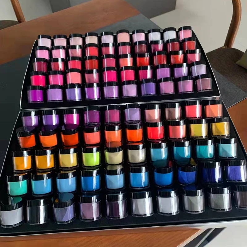 Wholesale Custom Private label 3In1 Polymer Color Clear Nail Acrylic Dipping Powder Bulk Set