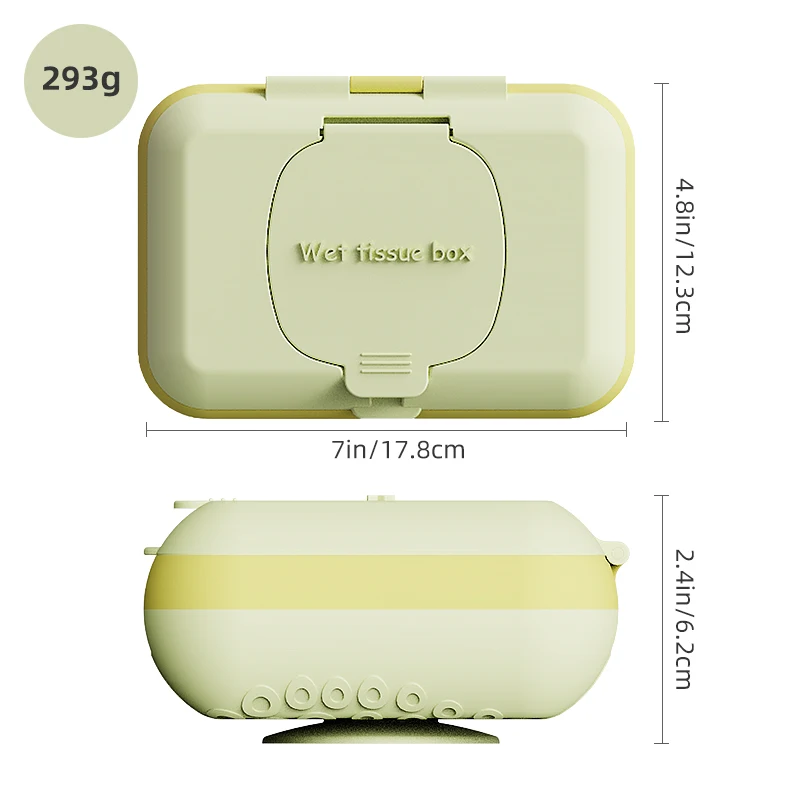Waterproof Silicone Tissue Box Holder Desktop Tissues Napkin Storage Container Paper Towel Dispenser Case