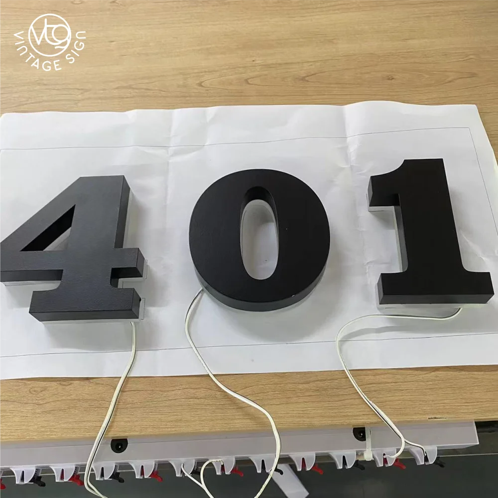 Custom 3d Signage House LED Light Names Outdoor Halo Lit Sign Acrylic Signs How To Make Backlit Letters With Factory Prices