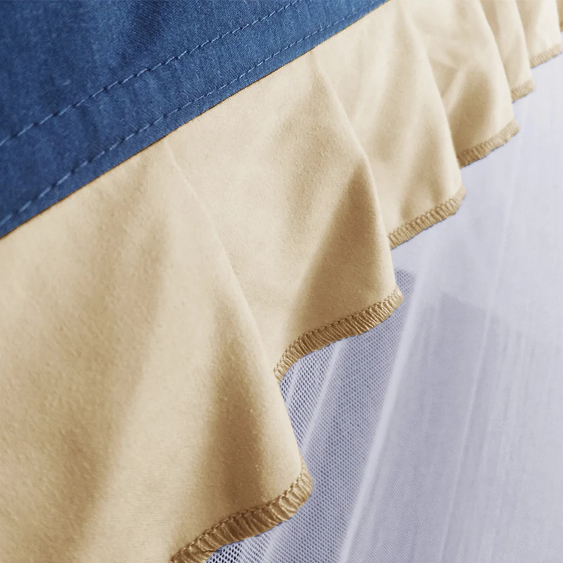 
Royal Blue Baby Care Crib Bed Nets Prevent Infant Climbing Free Install Auto Pop up Foldable Satin Mosquito Net Tent 