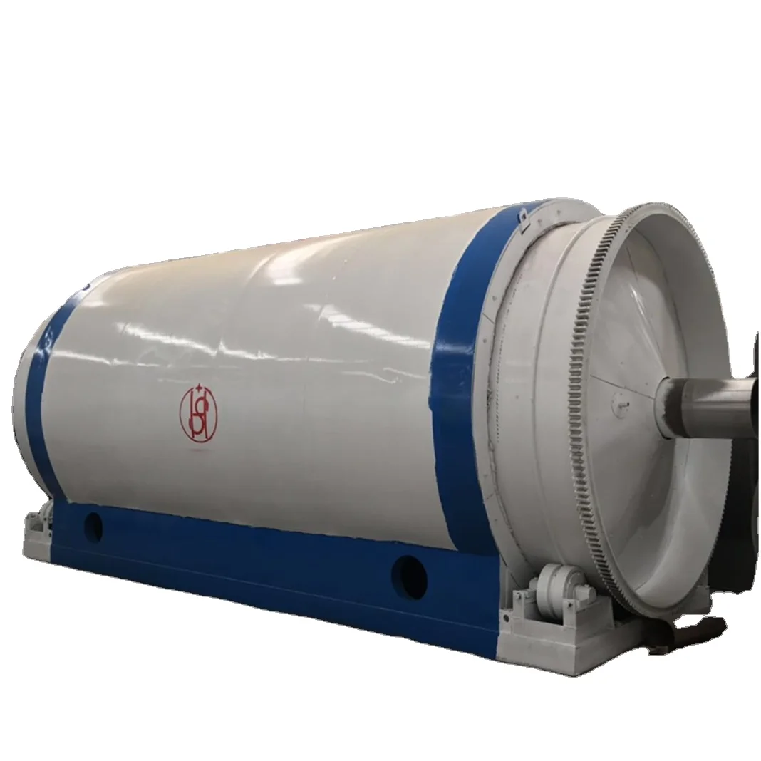 Горизонтальный реактор, пиролизная система, машина для переработки пластика