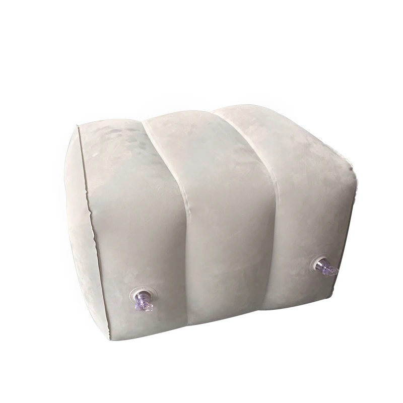 Inflatable Leg rest Car Pillow Footrest Pad Portable Train Travel Flights Soft Home Foot Rest Pillow