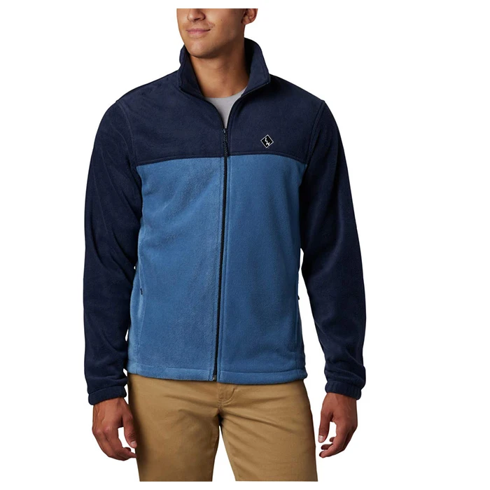 Manufacturer Men Zipper Hoodie Flannel Hooded Zip Jacket Without Hood Contrast Color Hoodie