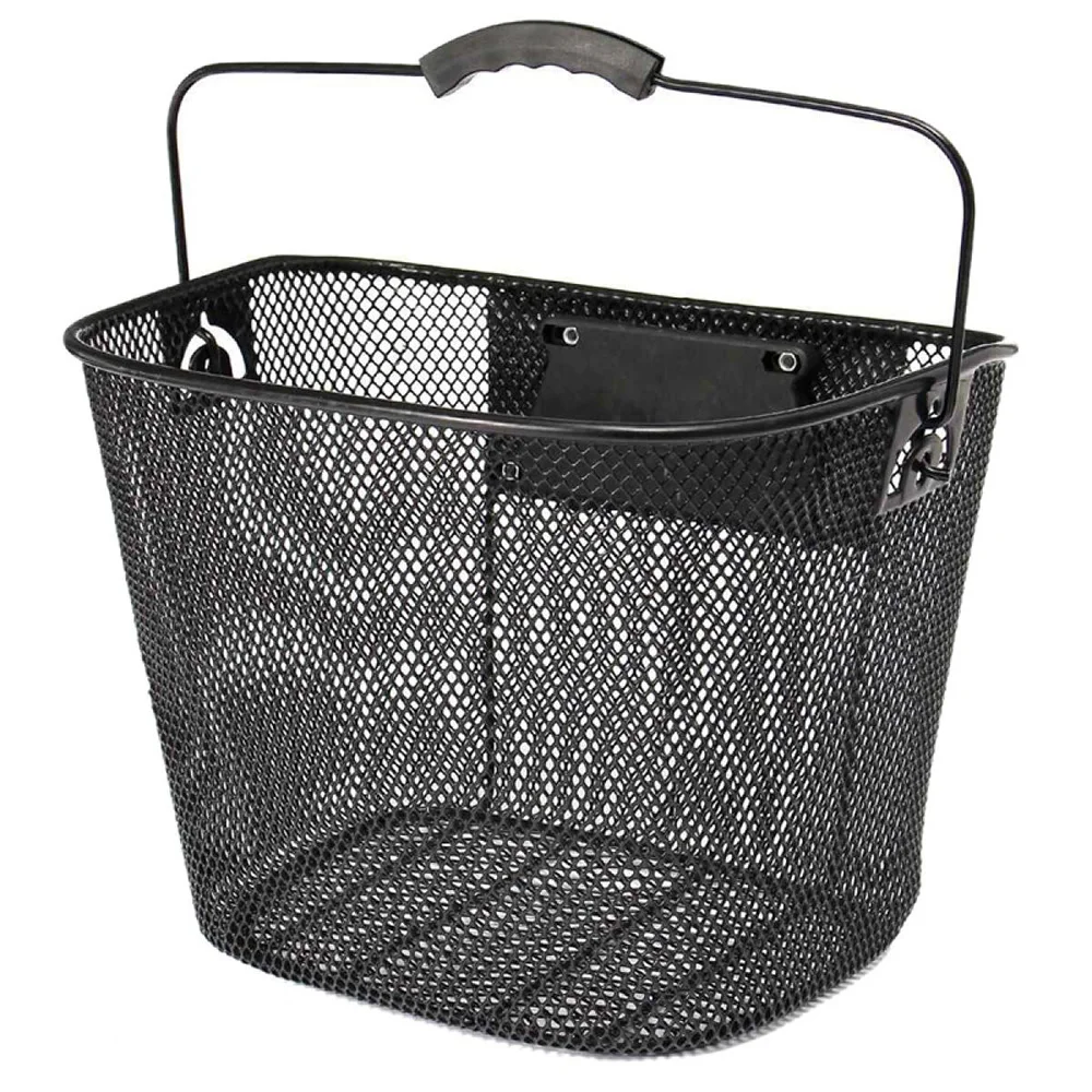 Iron Removeable MTB Mountain Bike Basket Quick Release Handle Cycling Bicycle Front Foldable Metal Mesh basket
