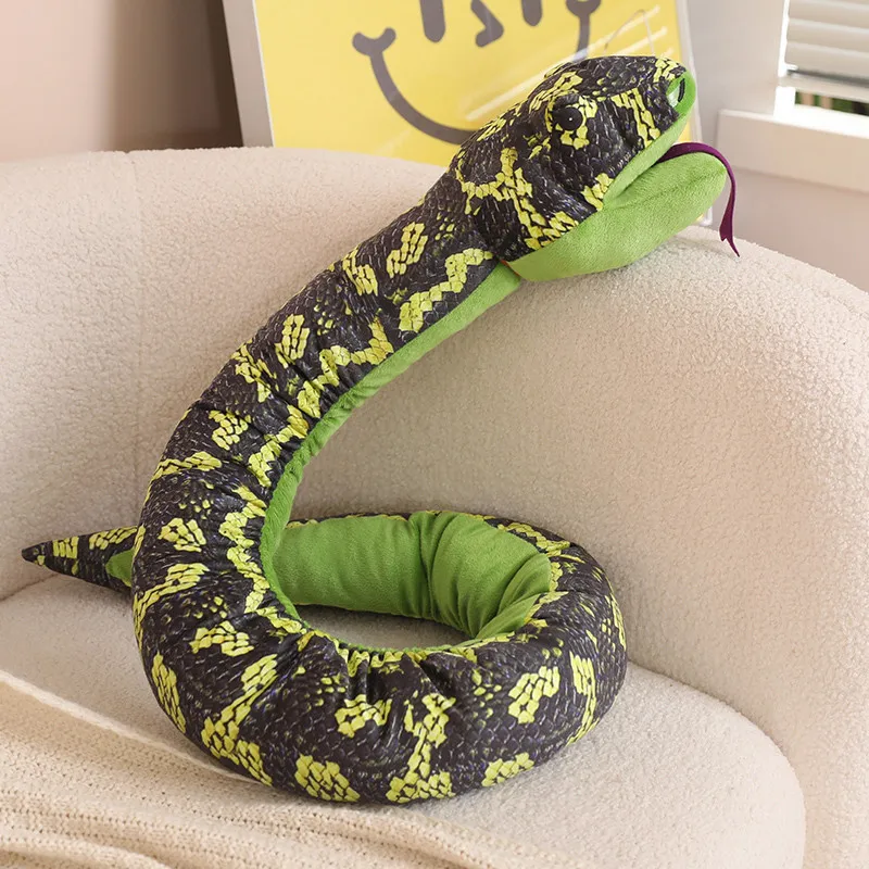 Wholesale Creative Simulation Plush Animal Hand Puppet Toys Stuffed Snake Dolls Children Birthday Gifts Plush Snake Hand Puppet