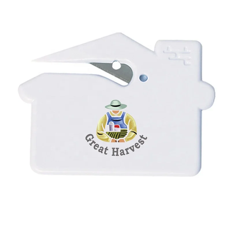 Пластиковый нож для вырезания букв в форме дома с логотипом на заказ