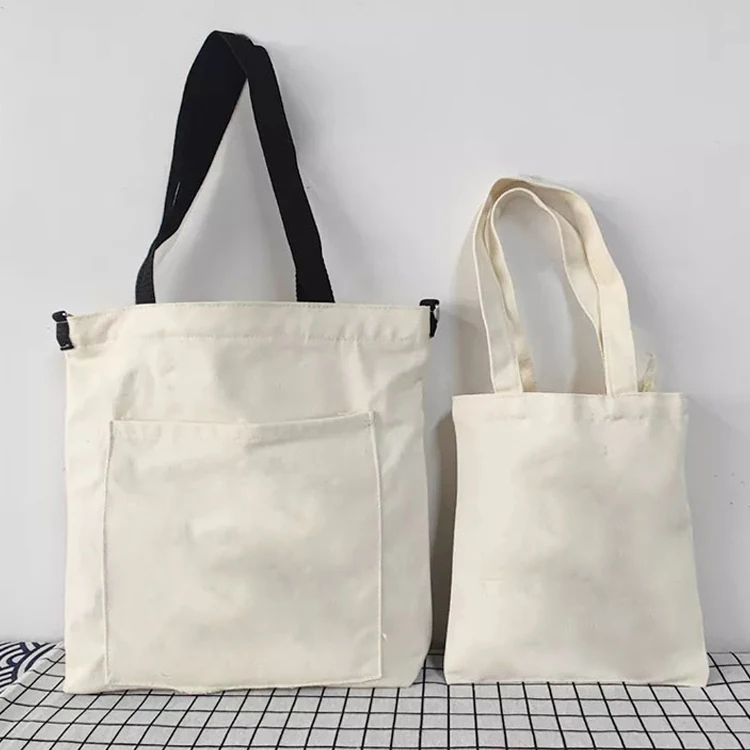 Custom Logo Printed Size Square Jumbo Zip Polyester Canvas Cloth Packaging Tote Bag