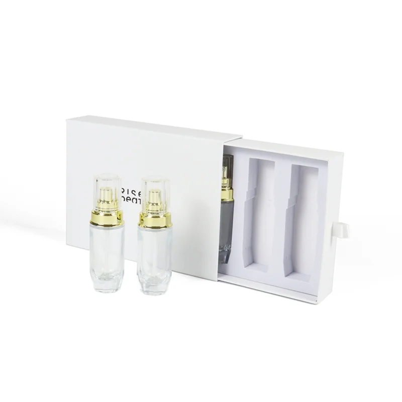 reusable roll on perfume oil bottle box cosmetic packaging drawer paper boxes luxury perfume box 4 pieces