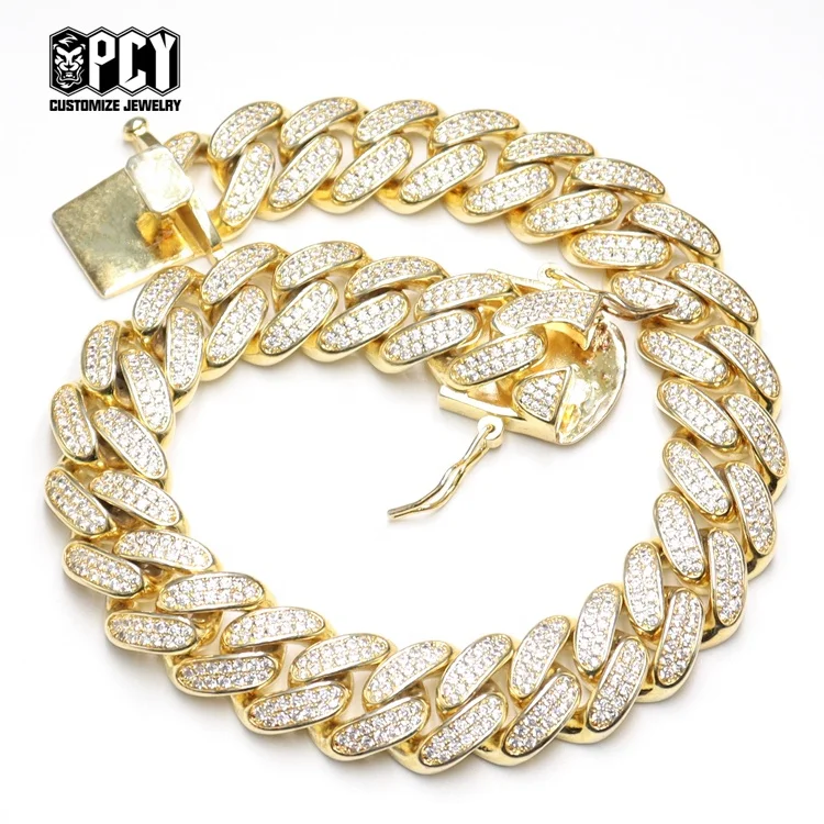 Wholesale Gold Women Cuban Link Chain Necklace Hip Hop Girls Jewelry Necklace