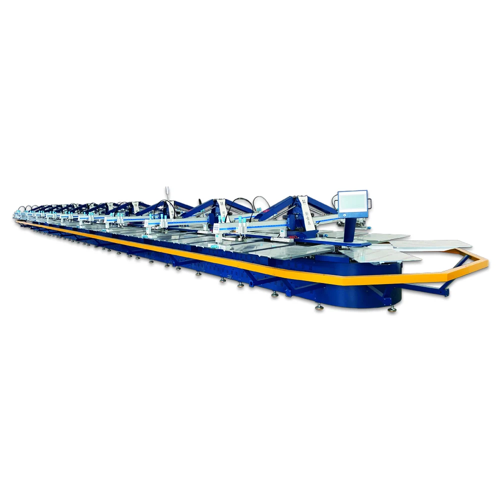 New Type High Quality 8 Colors Oval Automatic Silk Screen Printing Machine