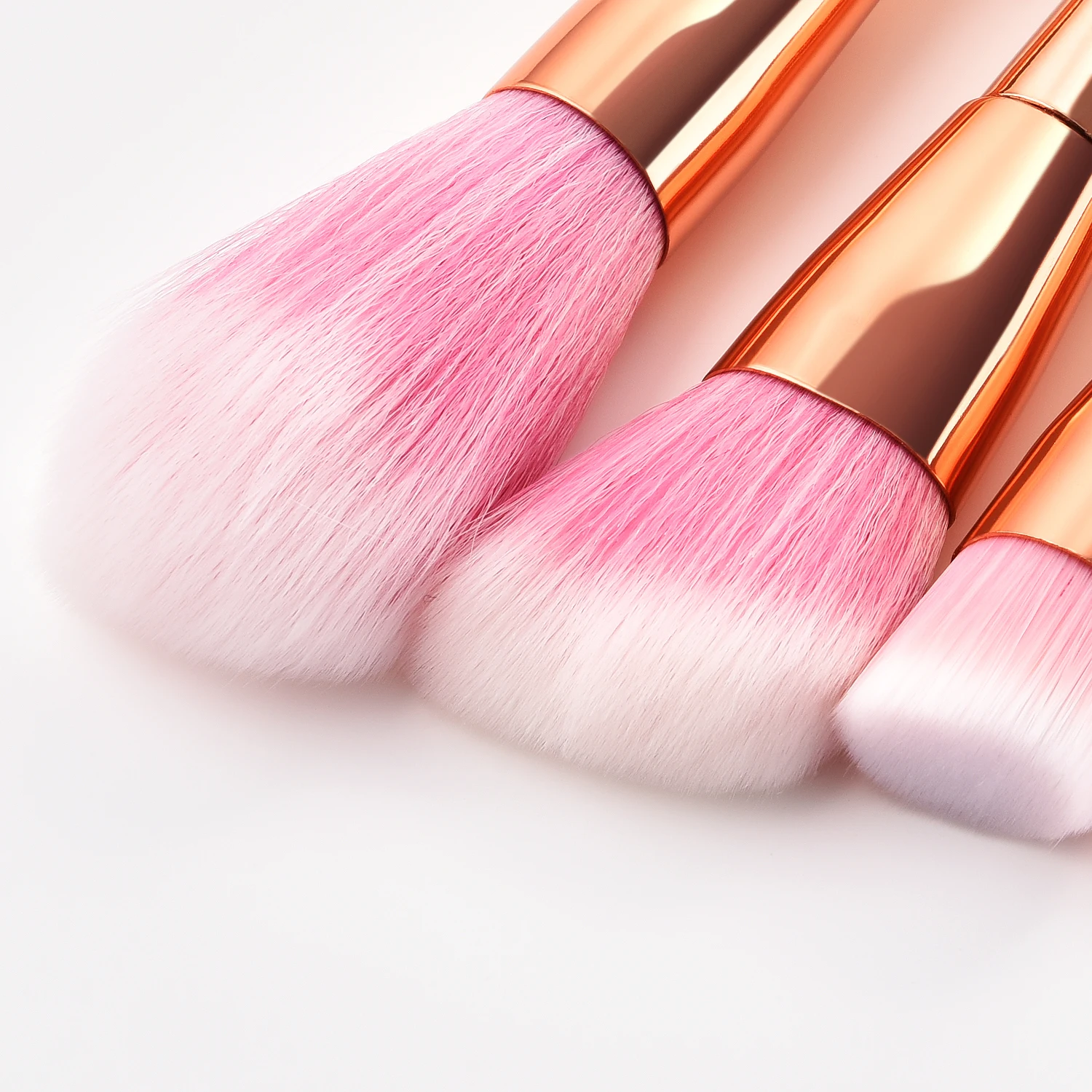 High-quality Custom logo rose gold 12 Pcs Makeup Brush Set