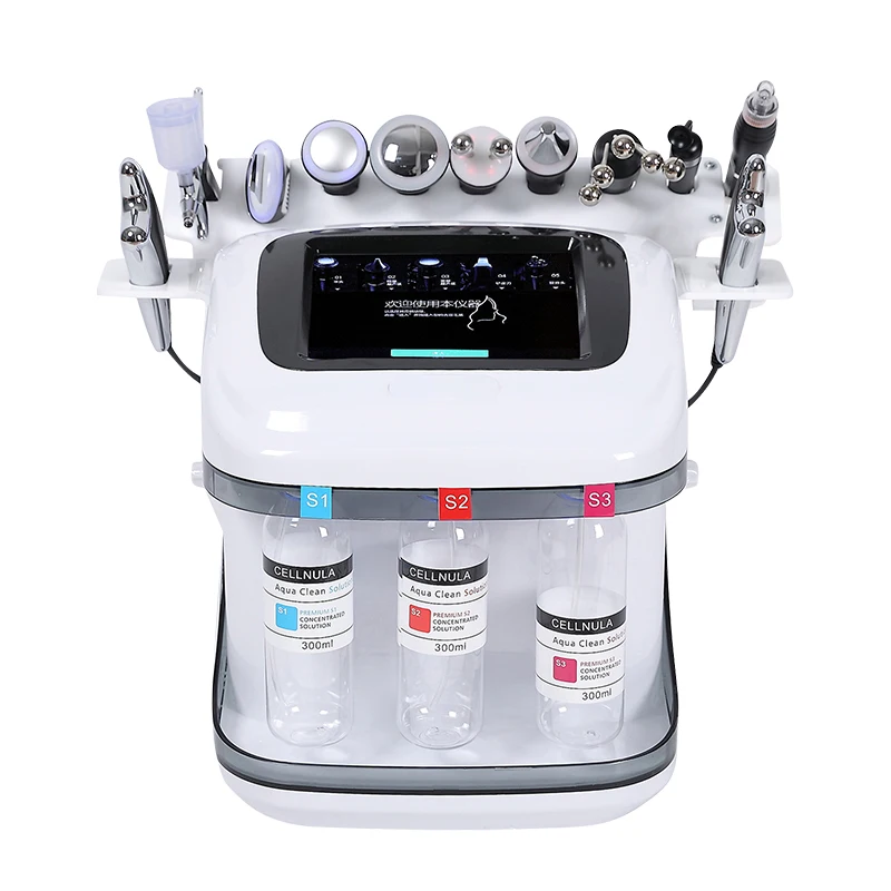 10 IN 1 Facial care machine oxygen meter in water deep cleansing skin hydrating and moisturizing