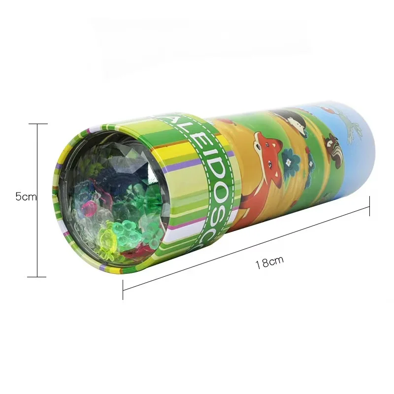 Kids Educational Classics Toys Metal Kaleidoscope Shell Tin Pate Kaleidoscope For Kids Birthday Gift