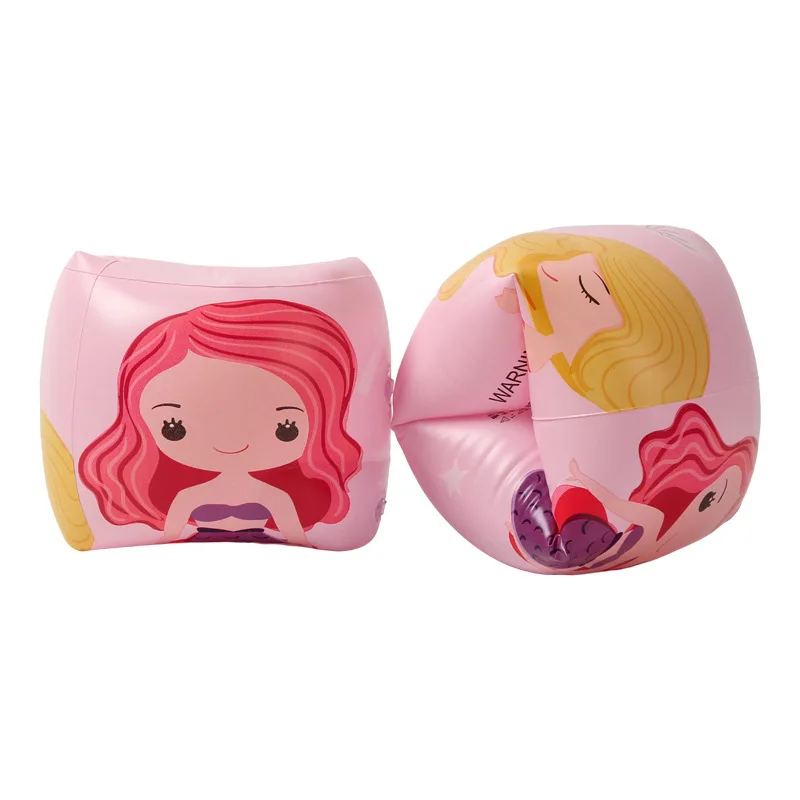 Double Layers Cartoon Print PVC Inflatable Kids Adults Floating Sleeve Air Bag Swimming Arm Band Ring