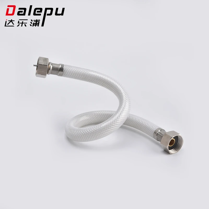 Wholesale Modern Brass Sleeve Durable PVC Steel Wire Braided Hose Shower Plumbing for Bathroom Use