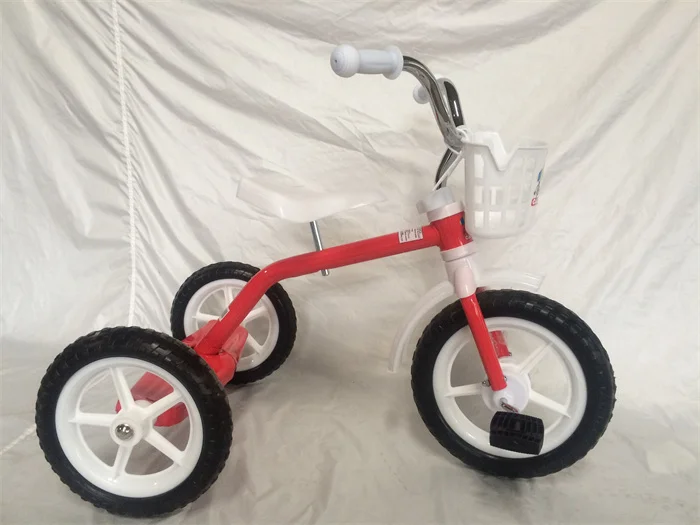 Nice child tricycle/Three wheels/10inch/Kitty/Christmas Gift/Girl model/Pink color/Big seat/cheap/Plastic rims/EVA tire