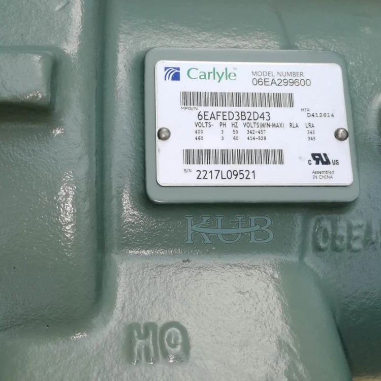 06EA265600 Made in China R22 gas compressor Carlyle refrigeration compressor