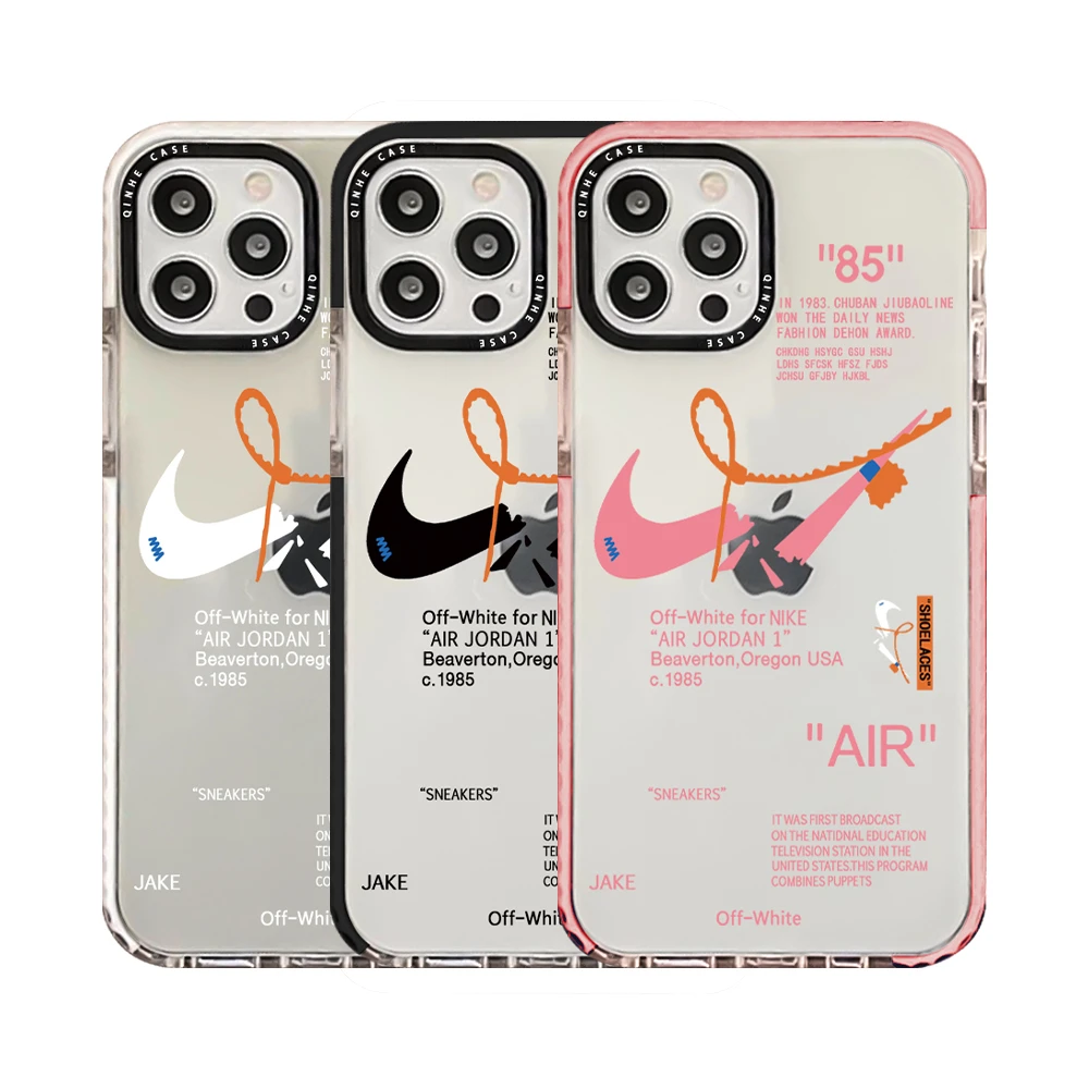 Shockproof Clear Sport symbol TPU Phone Case For iPhone 14 pro max