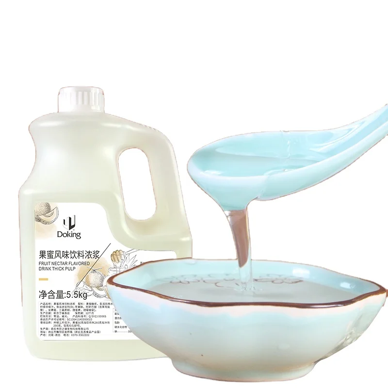 Doking fructose syrup Flavored syrup lemon flavor syrup for tapioca pearls bubble tea desserts kinds of drinks