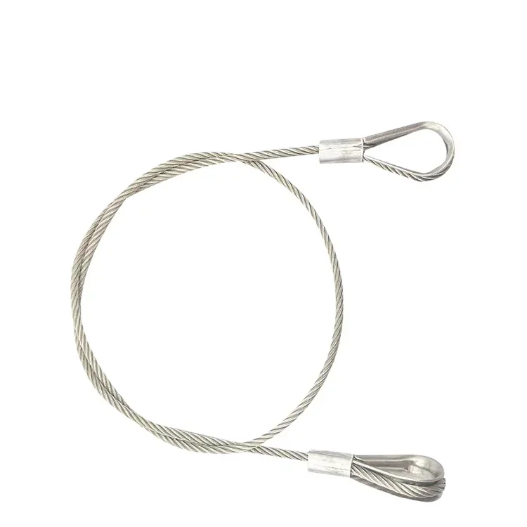 Wholesale 8MM Aircraft Cable With Iron Core Galvanized Steel Rope Sling For Heavy Construction