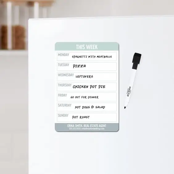 Custom House Shape Custom Real Estate Agent Advertisement Business Magnets for Fridge